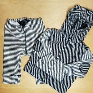 gap striped outfit 6-12 month